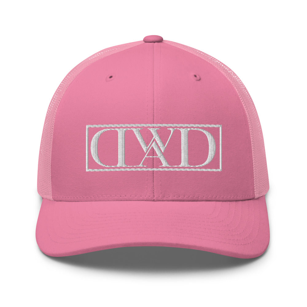 DWAD Logo - Trucker Cap - Pink/White